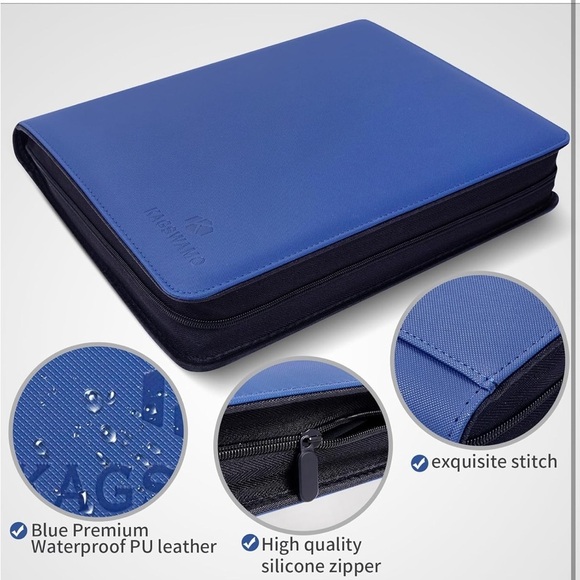 Brand New Toploaders Binder Sports Cards Holder Trading Cards Storage Blue - Picture 2 of 16